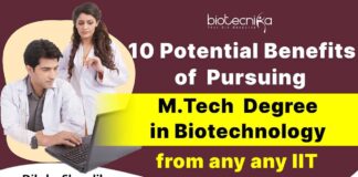 Benefits of MTech Biotech From IIT's