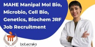 MAHE Research Fellow Job