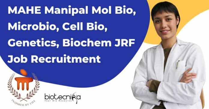 MAHE Research Fellow Job