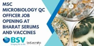MSc Microbiology QC Officer