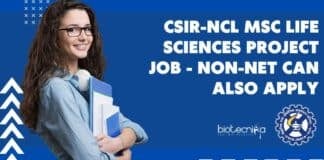 NCL Project Vacancy MSc