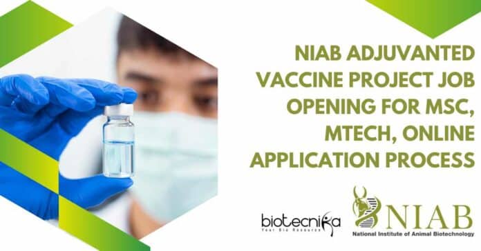 NIAB Project Vacancy SRF