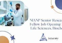 NIANP Senior Research Fellow Job Opening For Life Sciences, Biochem NIANP Research Job Opening
