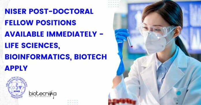 NISER Post-Doctoral Fellow Positions