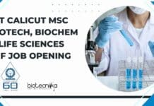 NIT Calicut MSc Biotech, Biochem & Life Sciences JRF Job Opening NIT Calicut MSc Biotech