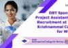 DBT Sponsored Project Assistant Jobs Recruitment at PSGR Krishnammal College for Women PSGR Krishnammal College Project