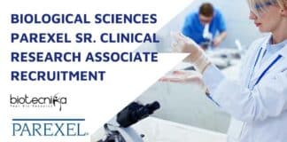 Parexel Biological Sciences Job