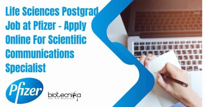 Pfizer Scientific Communication Jobs