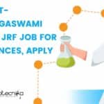 RGCB DBT-Ramalingaswami Project JRF Job For Life Sciences, Apply Online RGCB Project Vacancy 2023