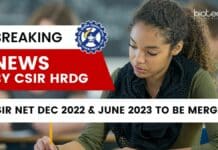 Breaking News By CSIR-HRDG – CSIR NET Dec 2022 + June 2023 Exams To Be Merged + Exam Dates Released CSIR NET Dec 2022 + June 2023 Exams To Be Merged - Breaking News By CSIR-HRDG