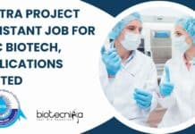 SASTRA Project Assistant Job For MSc Biotechnology, Applications Invited SASTRA Project Assistant Job