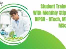 Student Trainee Job With Monthly