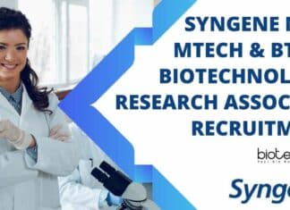 Syngene Biotechnology Associate Job