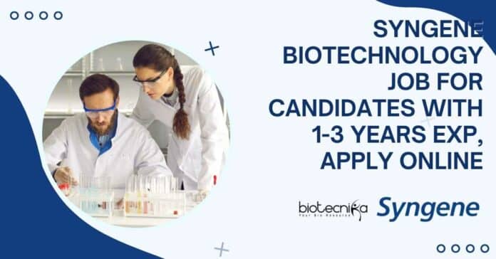 Syngene Biotechnology Job