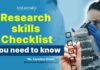 Research Skill Checklist - Every Researcher Must Watch This!