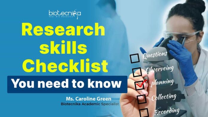 Research Skill Checklist - Every Researcher Must Watch This!