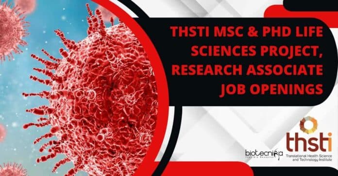 THSTI Jobs Life Sciences