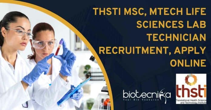 THSTI Lab Tech Job