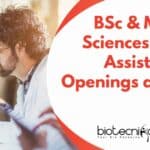 THSTI Project Vacancies BSc & MSc