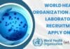 World Health Organization AMR Laboratories Recruitment, Apply Online World Health Organization Job