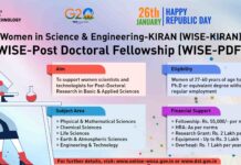 WISE Post-Doctoral Fellowship (WISE-PDF) – Call For Proposals Open! WISE Post-Doctoral Fellowship (WISE-PDF) - Call For Proposals Open!