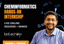 Cheminformatics Hands-on Internship – LIVE Online Sessions + Demos Cheminformatics Hands-on Internship - LIVE Online Sessions + Demos