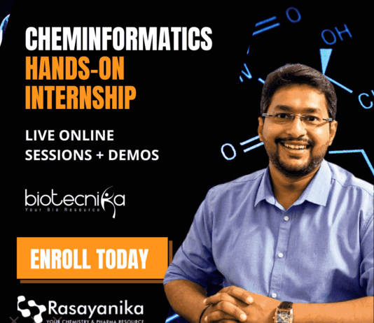Cheminformatics Hands-on Internship - LIVE Online Sessions + Demos