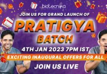 Join Us For Grand Launch of Pratigya Batch – Exciting Offers In Store! Biotecnika Pratigya Batch Admission 2023 - Register Now New