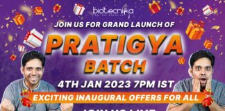 Biotecnika Pratigya Batch Admission 2023 - Register Now New