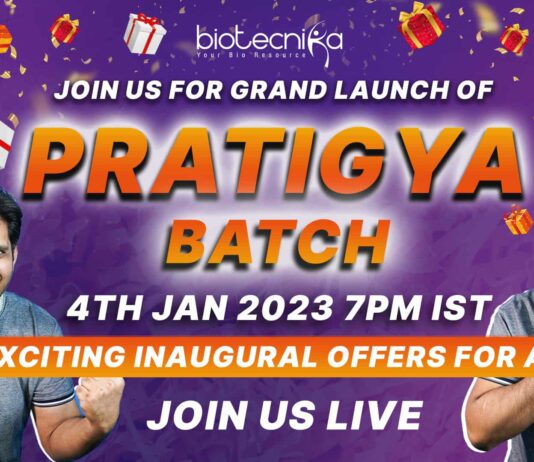 Biotecnika Pratigya Batch Admission 2023 - Register Now New