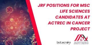 ACTREC JRF Jobs 2023