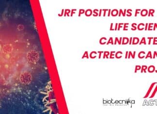 ACTREC JRF Jobs 2023
