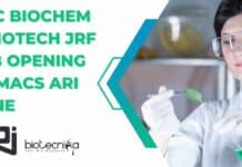 MSc Biochem & Biotech JRF Job Opening at MACS ARI Pune ARI Pune Biochemistry JRF