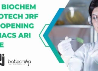 ARI Pune Biochemistry JRF