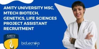 Amity University Project Vacancy