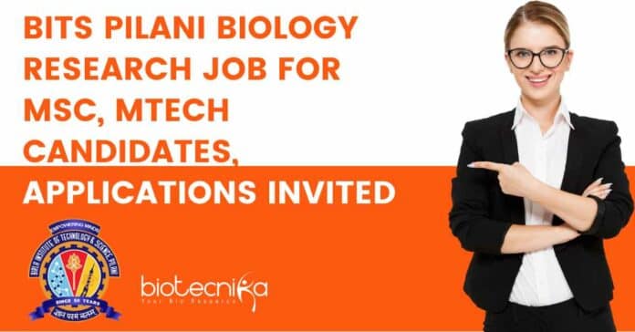 BITS Pilani Biology Research