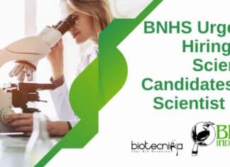 BNHS Scientist Job