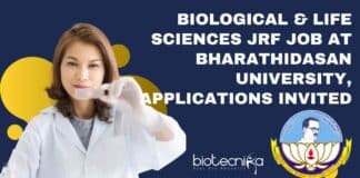 Bharathidasan University Research Job