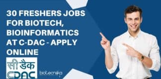 C-DAC Pune Freshers Job