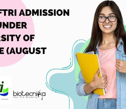 CFTRI Admission 2023 August