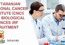 Chittaranjan National Cancer Institute (CNCI) MSc Biological Sciences JRF Recruitment CNCI Biological Sciences JRF