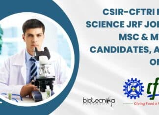 CSIR-CFTRI Food Science JRF