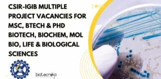 CSIR-IGIB Multiple Project Vacancies