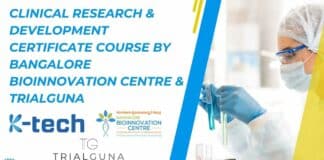 Clinical R&D Certification Course By Bangalore Bioinnovation Centre & TrialGuna  New