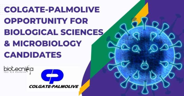 Colgate-Palmolive Microbiology Vacancy