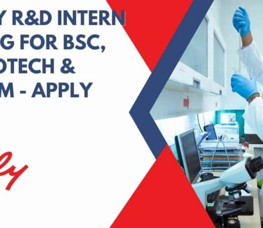 Eli Lilly R&D Intern Opening