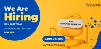 Freshers Job at Biotecnika