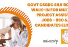 Govt CSGRC Silk Board