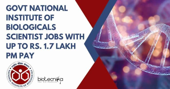 Govt NIB Scientist Jobs
