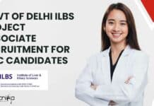 Govt of Delhi ILBS Project Associate Recruitment For MSc Candidates Govt of Delhi ILBS Project